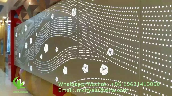 panel de revestimiento de aluminio hecho a medida con agujero de perforación para pared cortina de fachada