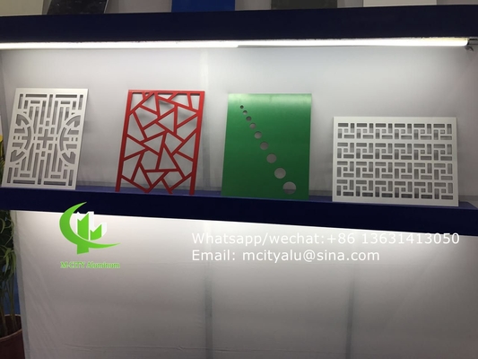 Hoja de paneles de aluminio grabado para pared con patrón de bambú recubierto de polvo