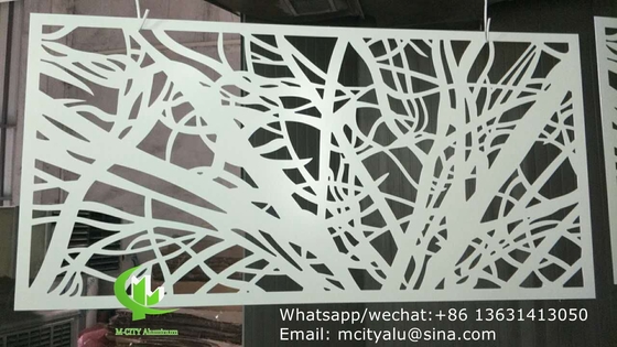 Panel de perforación de aluminio hecho a medida para pared cortina de fachada con un grosor de 2,5 mm