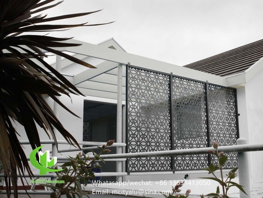 Panel perforado de aluminio para sombreado de ventanas con chapa metálica de 3 mm con recubrimiento en polvo