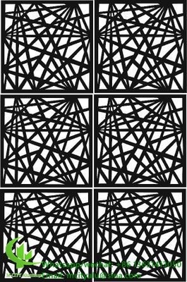Hoja de paneles de aluminio cortados por láser para la decoración de cercas paneles de pared perforados