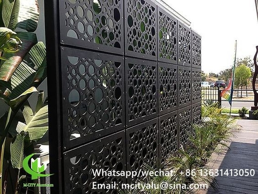 pantalla hueca de corte de aluminio de flores con varios patrones diseño panel de corte láser para el balcón ventana de fachada