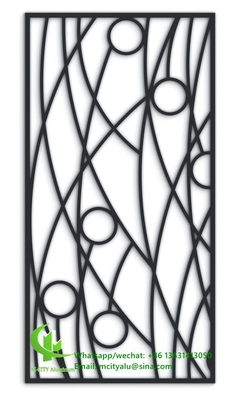 Panel de pared de aluminio cortado por láser para la decoración de cercas panel de pantalla perforada
