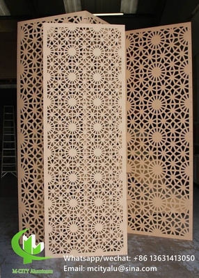 Panel perforado de aluminio para decoración de paredes con chapa de metal de 3 mm con máquina de corte por láser
