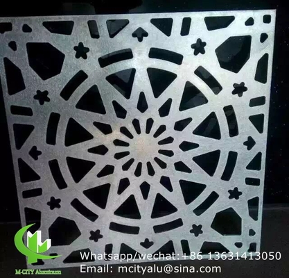 Panel de pantalla perforada de aluminio sólido para revestimiento de fachada de paredes de paredes de cortinas con un espesor de 2 mm