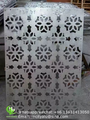 Panel de corte por láser de aluminio metálico con varios diseños panel de corte por láser para ventanas de fachada de balcón