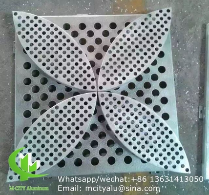 Hoja de panel de corte por láser de aluminio 3D para decoración de vestíbulos con patrón de pavo real