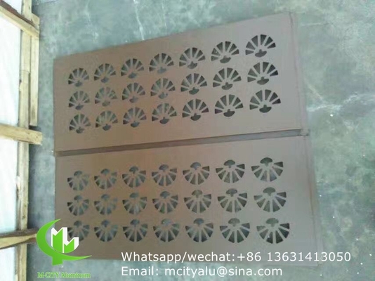 Panel de corte por láser de aluminio metálico con varios diseños panel de corte por láser para ventanas de fachada de balcón