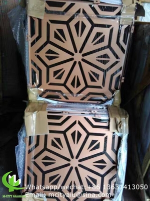 Hoja de panel de corte por láser de aluminio 3D para decoración de vestíbulos con patrón de pavo real