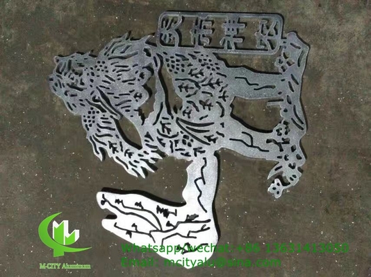 panel de revestimiento de aluminio de patrón hueco de 3 mm con acabado pvdf para fachada de pared cortina panel sólido panel único