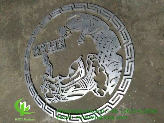 panel de revestimiento de aluminio de patrón hueco de 3 mm con acabado pvdf para fachada de pared cortina panel sólido panel único