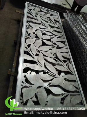 panel de revestimiento de aluminio de patrón hueco de 3 mm con acabado pvdf para fachada de pared cortina panel sólido panel único