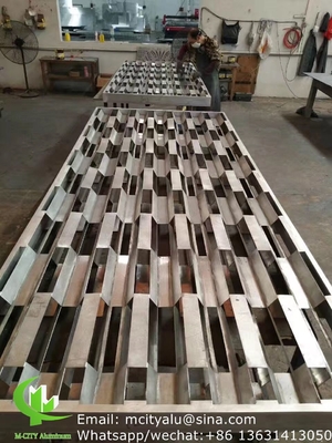 cubierta de fachada de paneles sólidos de aluminio metálico de 2,5 mm de espesor para la decoración de fachadas de paredes cortinas