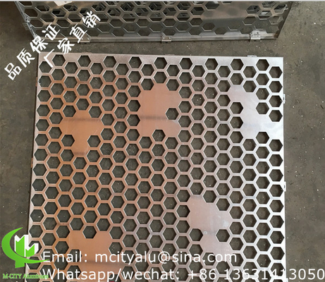 Panel de revestimiento de paneles de fachada de paneles sólidos perforados de aluminio metálico para paneles de pantalla de paredes de cortinas