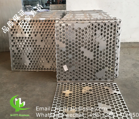 Panel de revestimiento de paneles de fachada de paneles sólidos perforados de aluminio metálico para paneles de pantalla de paredes de cortinas