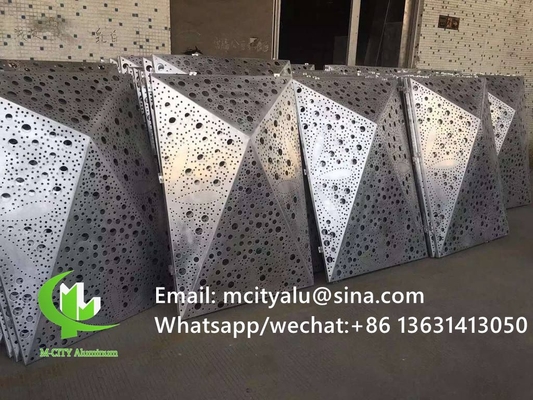 Panel de revestimiento 3D de aluminio Panel de pared decorativo de fachada de aluminio para fachada con hoja de metal de 2 mm 1m x 1m