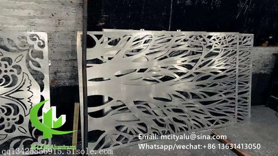 Panel de pared hueco de aluminio para revestimiento de fachada de paredes cortinas panel de pared con pantalla perforada de 2 mm de espesor