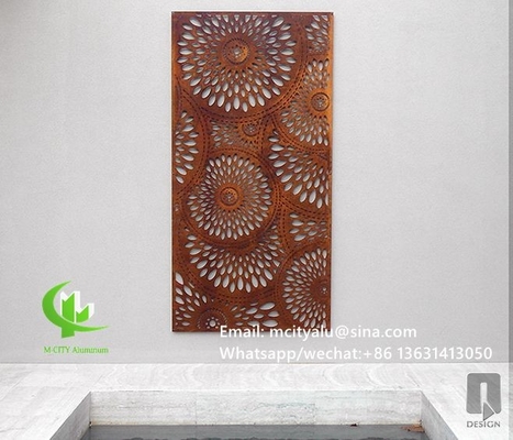 Panel perforado de aluminio de revestimiento de fachada de chapa metálica de 2,5 mm de espesor para decoración de fachada de pared cortina