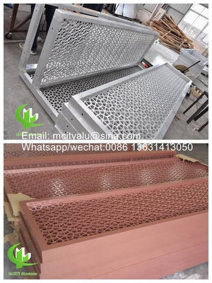China perforado pantalla de aluminio corte láser CNC tallado panel de pared de cortina hecha en China revestimiento panel de pared de fachada
