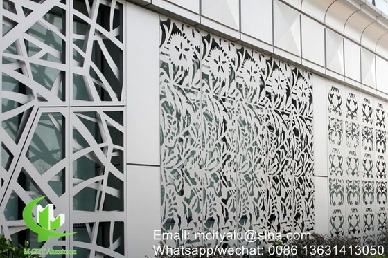 Panel perforado CNC de aluminio Panel de revestimiento metálico de aluminio hoja de panel tallada para fachada