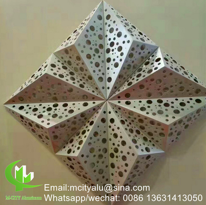 paneles de privacidad Panel de aluminio decorativo panel de pared para pared con hoja de metal de 2 mm 1m x 1m en China