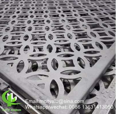 metal Panel decorativo perforado de aluminio para pared de cortina fachada revestimiento panel de pared de 3 mm de espesor perforado