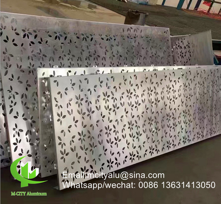 metal Panel decorativo perforado de aluminio para pared de cortina fachada revestimiento panel de pared de 3 mm de espesor perforado