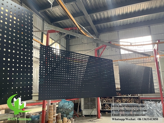 PVDF revestimiento metálico paneles de aluminio de chapa perforada para la decoración de edificios