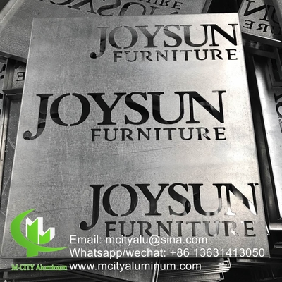 China Panel decorativo de corte por láser CNC de aluminio para tableros publicitarios