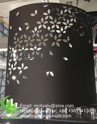 3d China Aluminio revestimiento de pared fachada panel de pared panel de revestimiento para el proyecto de China