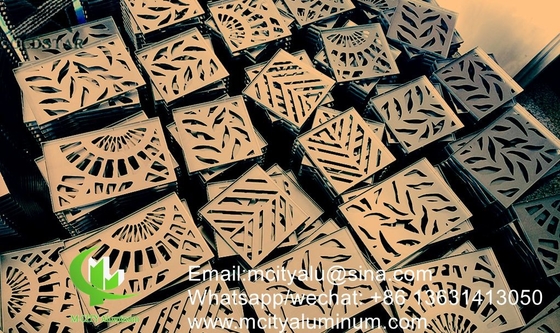 Capa de revestimiento de fachada de revestimiento de aluminio de chapa de revestimiento de fachada de metal de 2,5 mm de espesor para la decoración de fachadas de paredes cortinas