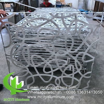 China fábrica super duradero revestido en polvo de aluminio CNC panel decorativo perforado para fachada panel de pared panel de revestimiento