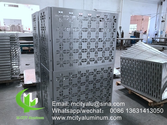 Panel decorativo de corte por láser de aluminio con recubrimiento en polvo