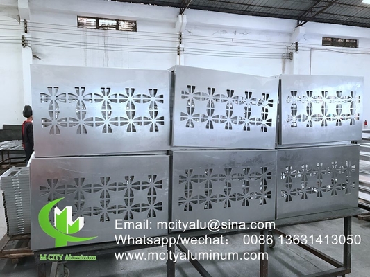 Silenos perforados de aluminio para balcones con láminas metálicas de 3 mm recubiertas en polvo