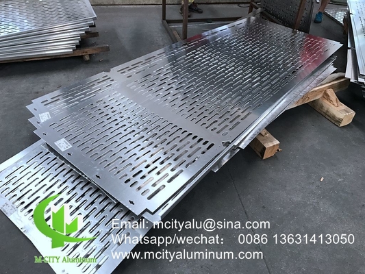 China fábrica super duradero revestido en polvo de aluminio CNC panel decorativo perforado para fachada panel de pared panel de revestimiento