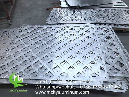 Silenos perforados de aluminio para balcones con láminas metálicas de 3 mm recubiertas en polvo