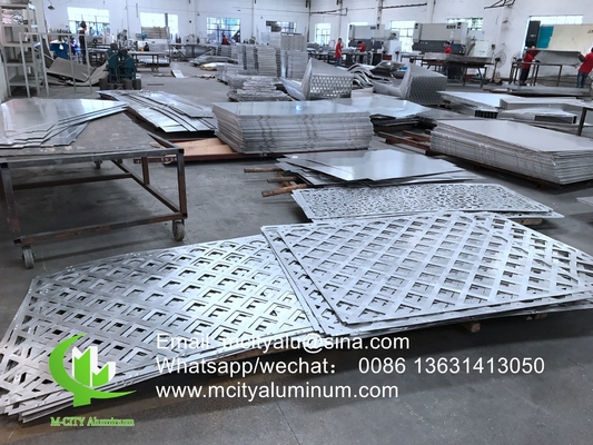 Silenos perforados de aluminio para balcones con láminas metálicas de 3 mm recubiertas en polvo
