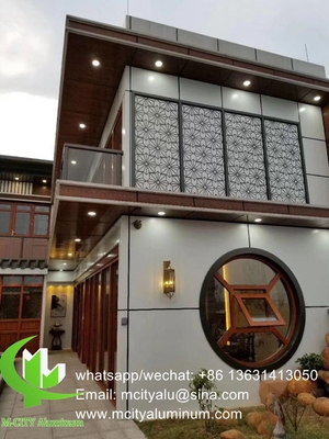 Panel de revestimiento de fachada de metal de aluminio perforado para la decoración de fachadas de paredes cortinas
