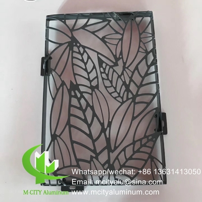 Panel de revestimiento de paneles huecos perforados de aluminio de 2,5 mm de espesor para decoración de ventanas