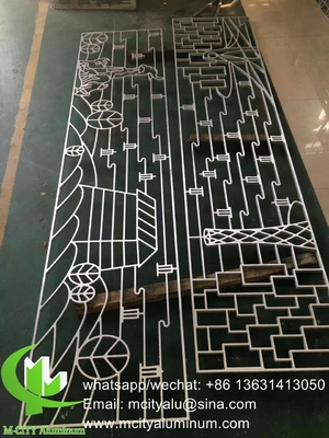 Hoja perforada de aluminio para ventanas de protección de la privacidad