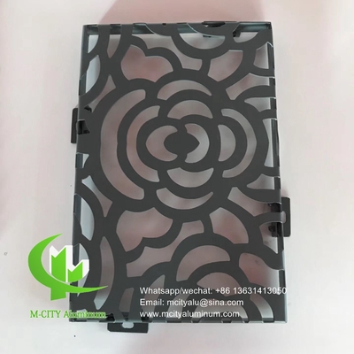 Panel de revestimiento de paneles huecos perforados de aluminio de 2,5 mm de espesor para decoración de ventanas