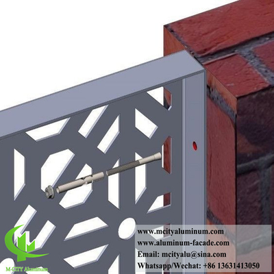 Cortador de láser de pantalla de metal para la decoración de cercas de aluminio de 3 mm de espesor con patrón