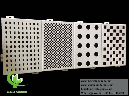 Panel sólido de revestimiento de aluminio de perforación CNC para decoración de paredes