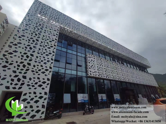 Panel sólido de revestimiento de aluminio de perforación CNC para decoración de paredes