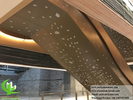 Panel de aluminio de revestimiento metálico arquitectónico para fachadas de paredes