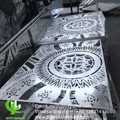 Hoja perforada de aluminio para ventanas de protección de la privacidad