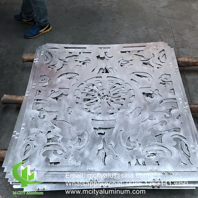 Silenos perforados de aluminio para balcones con láminas metálicas de 3 mm recubiertas en polvo