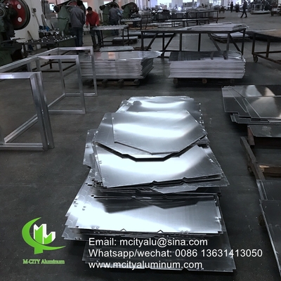 Accesorios para el revestimiento de fachadas de aluminio y metal de estilo austriaco, láminas de flexión de 2,5 mm de espesor para decoración de fachadas de paredes cortinas