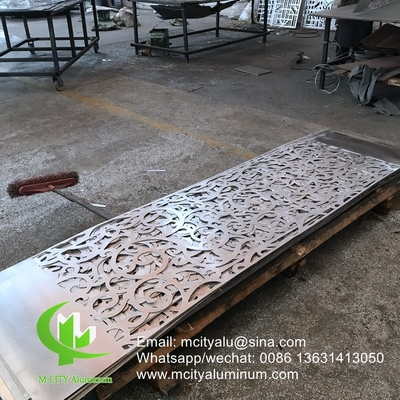 Silenos perforados de aluminio para balcones con láminas metálicas de 3 mm recubiertas en polvo