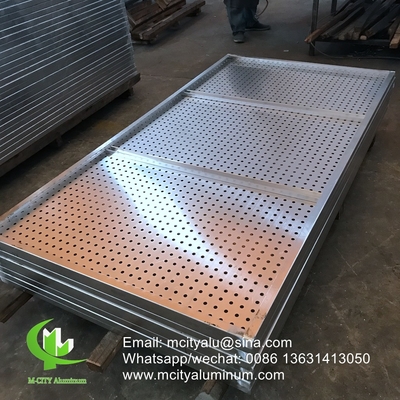 paneles perforados de aluminio para fachada, revestimiento de paredes, paneles exteriores de cubierta para edificios o techos